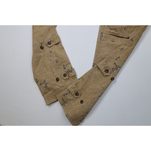 Rocksmith Mens Size 38x36 Abstract Geometric Strap Skateboard Cargo Pants Beige - Picture 5 of 14
